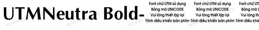 UTMNeutra Bold字体转换